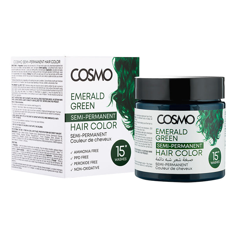 Semi-Permanent Hair Color Emerald Green